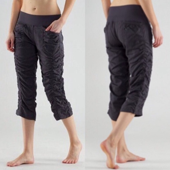lululemon athletica Pants - Lululemon Cool Down Ruched Crop